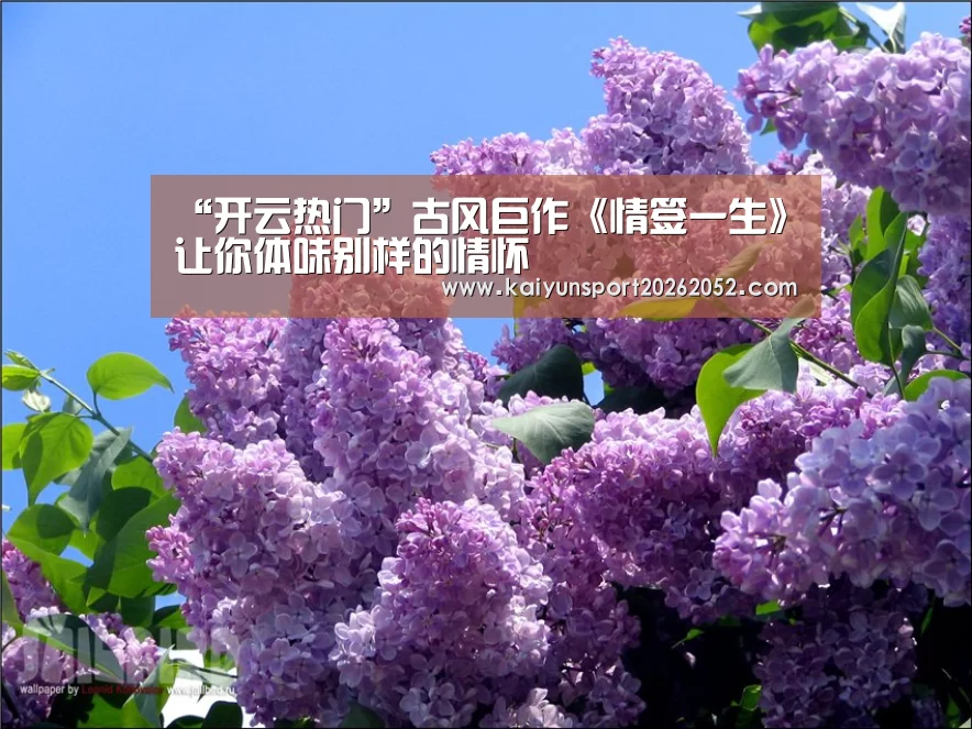 “开云热门”古风巨作《情签一生》让你体味别样的情怀(图3) 开云热门